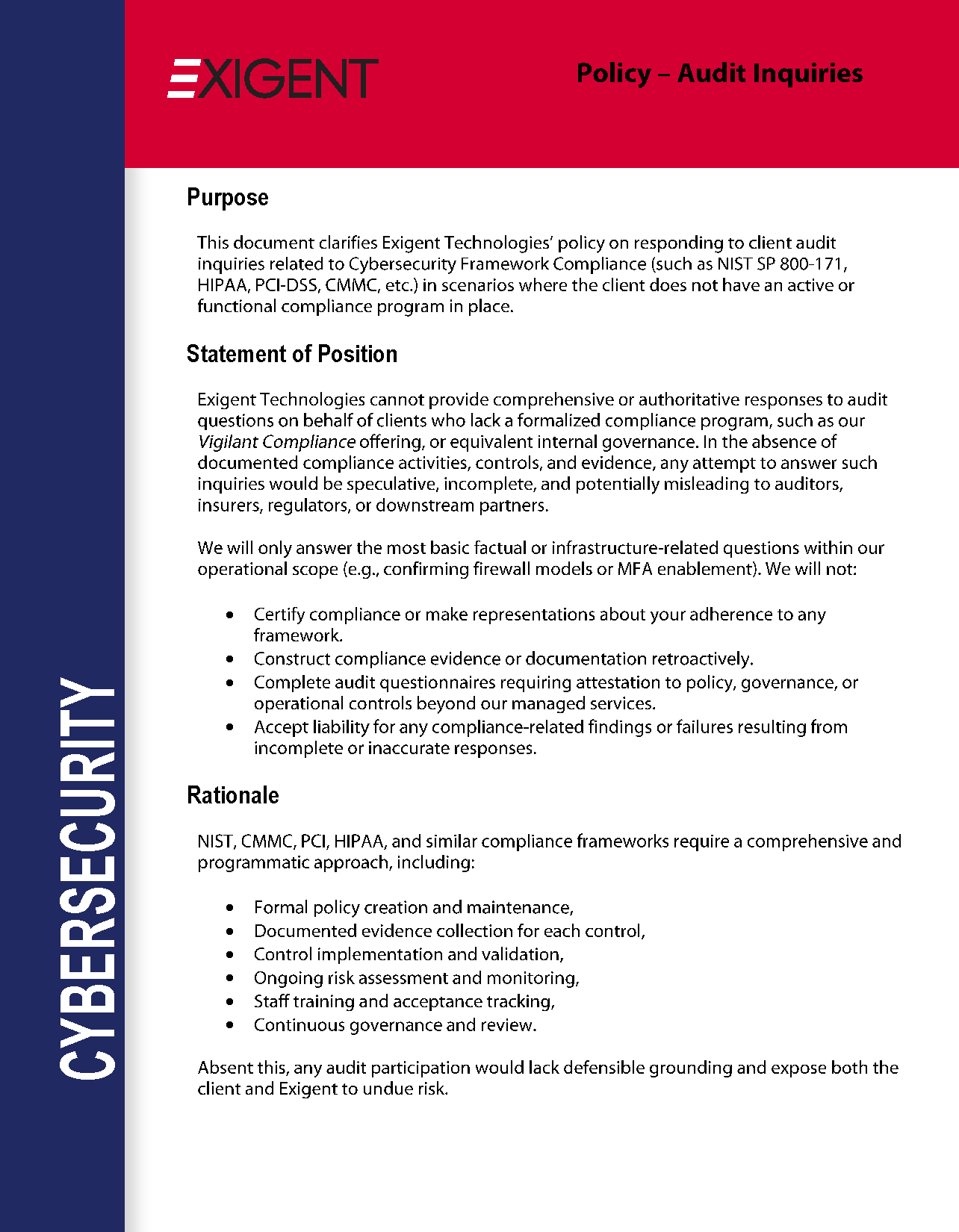 exigent_policy_on_responding_to_audit_inquiries_2025_page_2.png