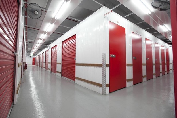 Picture of the inside of a self storage facility